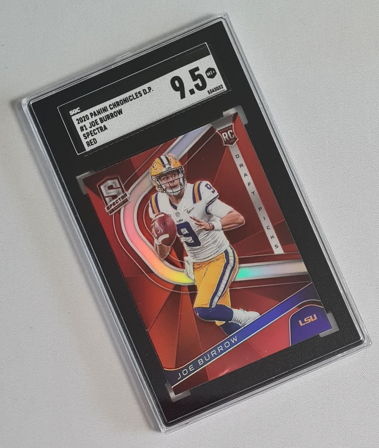 Joe Burrow - 2020 Panini Chronicles D.P. LSU Football (RC) #1 SGC 9.5 MINT+