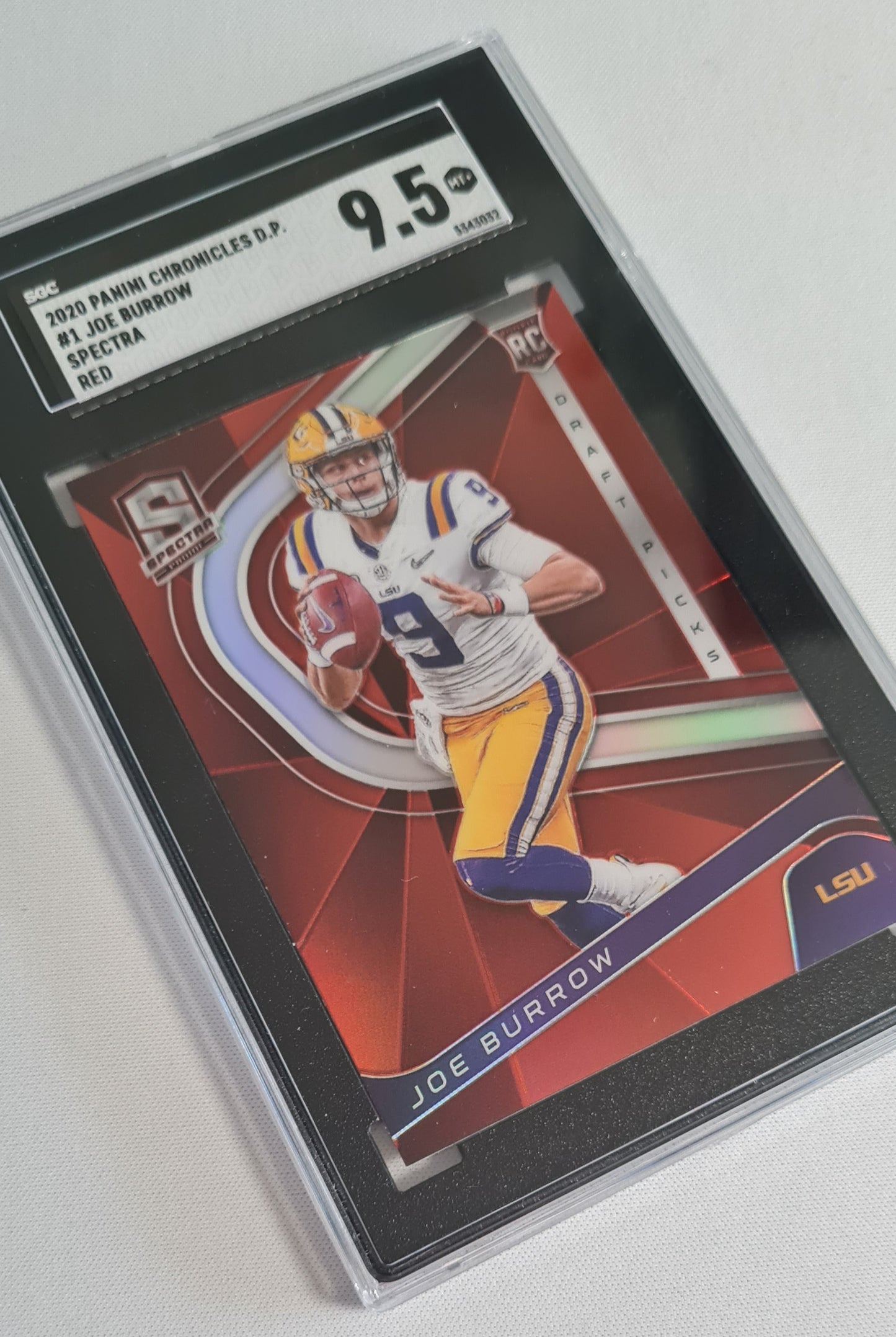 Joe Burrow - 2020 Panini Chronicles D.P. LSU Football (RC) #1 SGC 9.5 MINT+