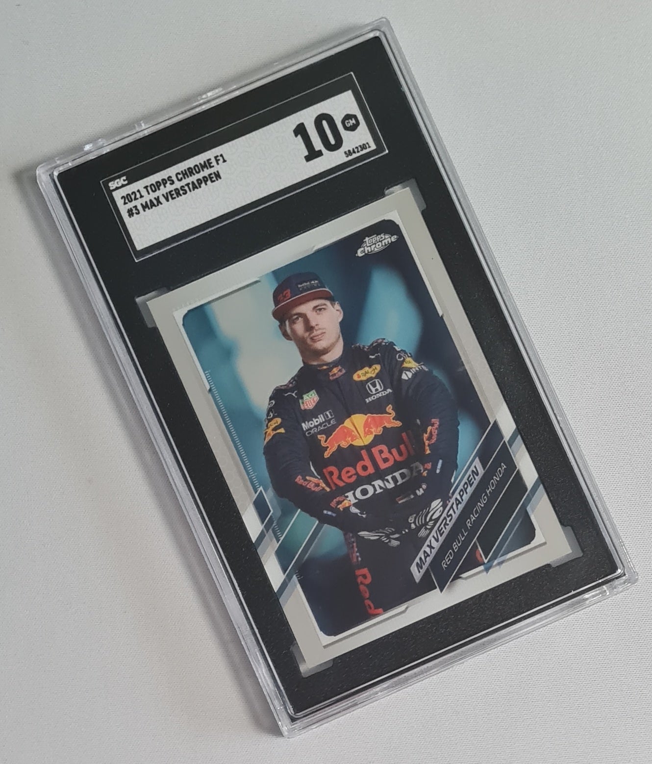 Max Verstappen - 2021 Topps Chrome F1 Racing #3 SGC 10 GEM MINT