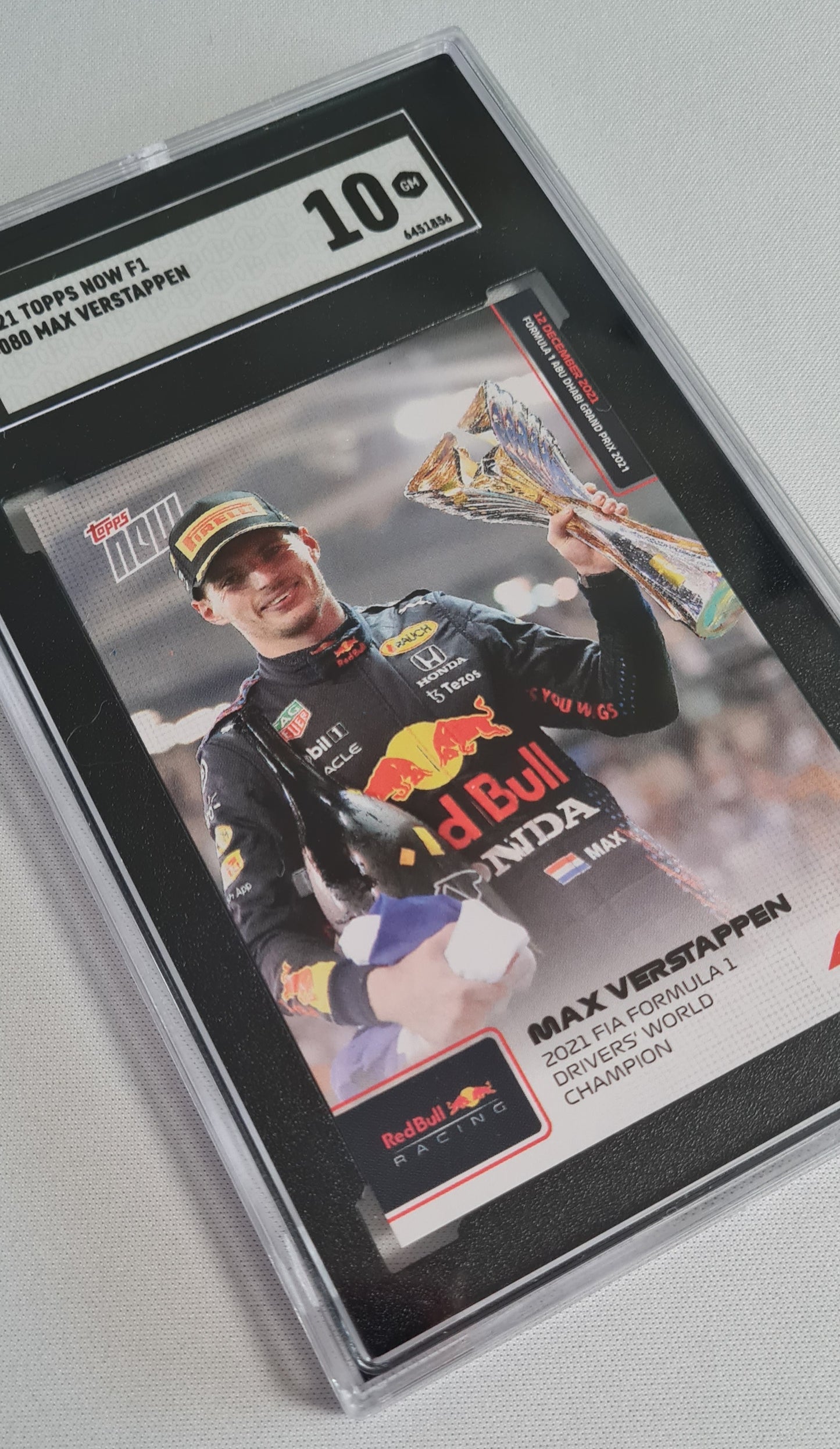 Max Verstappen - 2021 Topps Now F1 Racing #080 SGC 10 GEM MINT