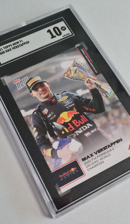 Max Verstappen - 2021 Topps Now F1 Racing #080 SGC 10 GEM MINT