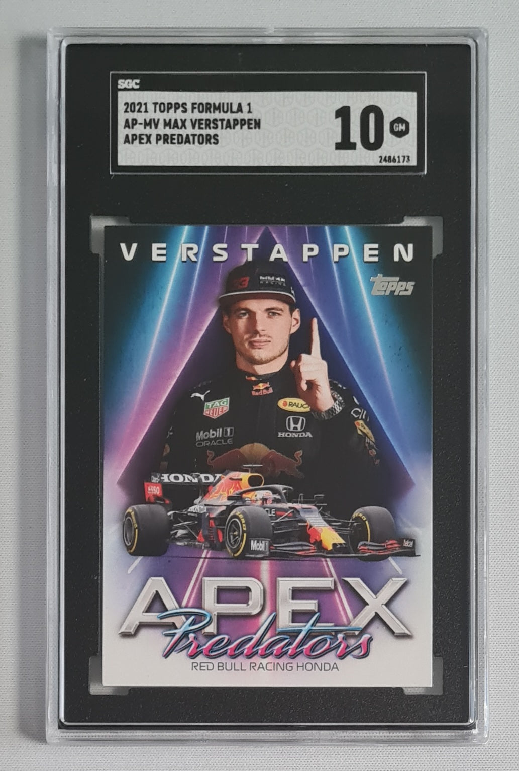 Max Verstappen - 2021 Topps Formula 1 Racing APEX Predators #AP-MV SGC 10 GEM MINT