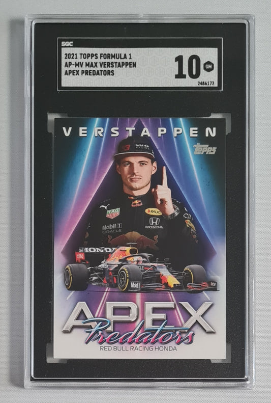 Max Verstappen - 2021 Topps Formula 1 Racing APEX Predators #AP-MV SGC 10 GEM MINT