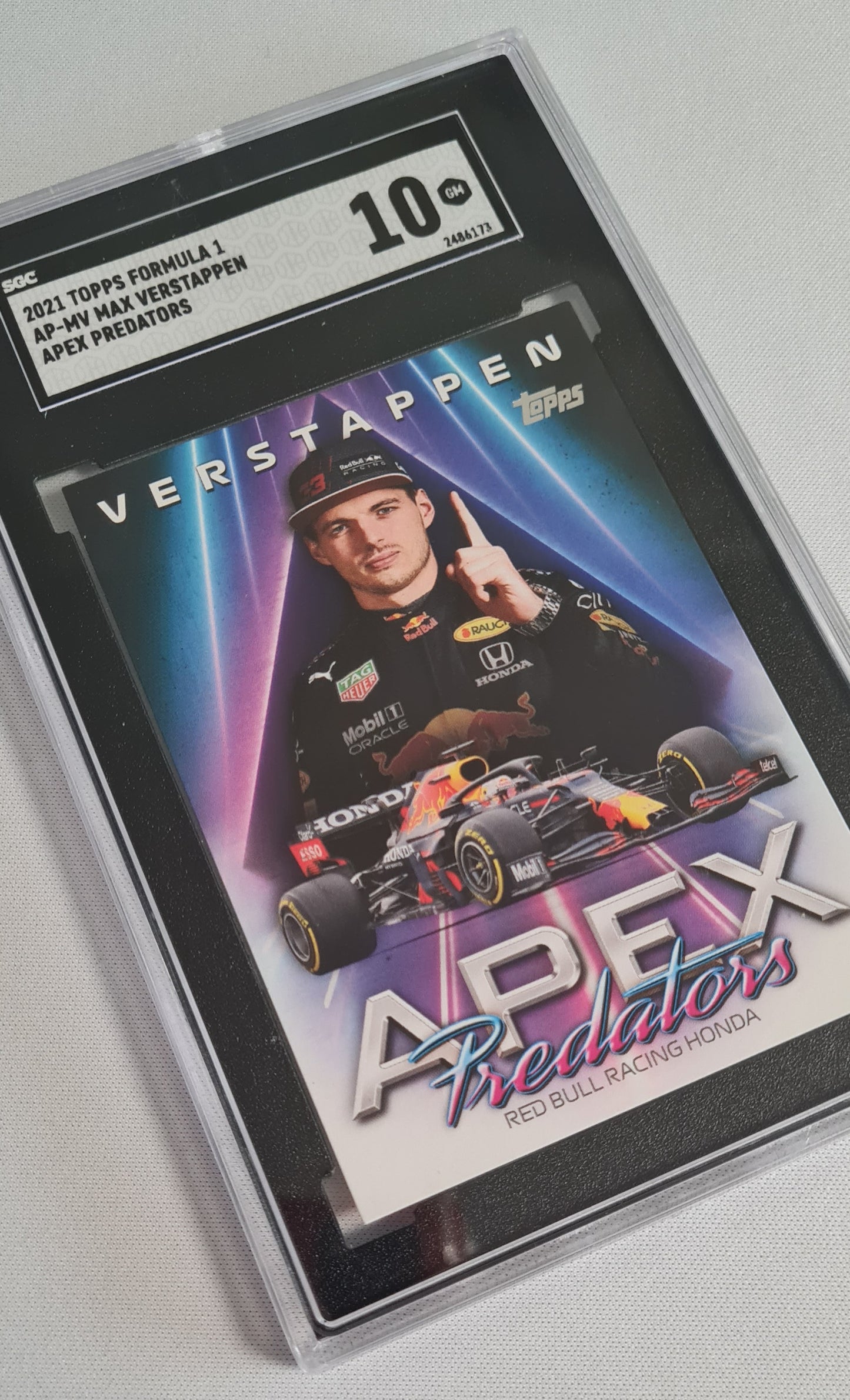 Max Verstappen - 2021 Topps Formula 1 Racing APEX Predators #AP-MV SGC 10 GEM MINT