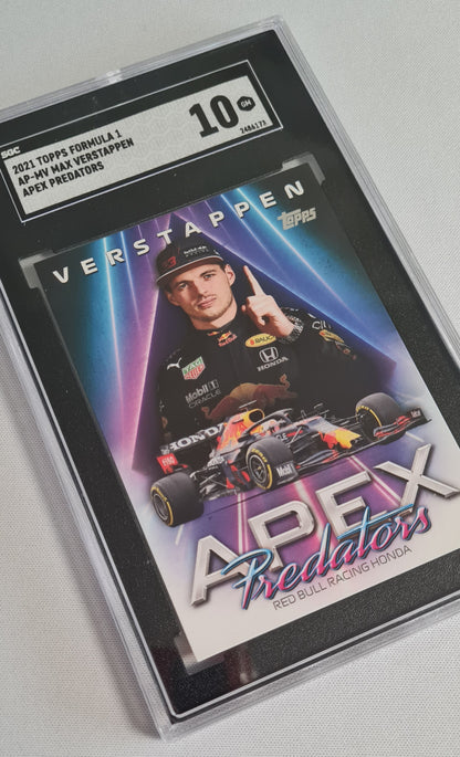 Max Verstappen - 2021 Topps Formula 1 Racing APEX Predators #AP-MV SGC 10 GEM MINT