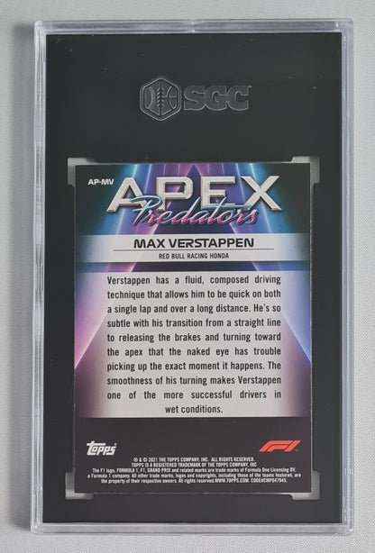Max Verstappen - 2021 Topps Formula 1 Racing APEX Predators #AP-MV SGC 10 GEM MINT