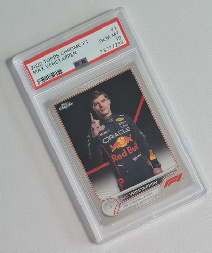 Max Verstappen - 2022 Topps Chrome F-1 Racing #1 PSA 10 GEM MINT