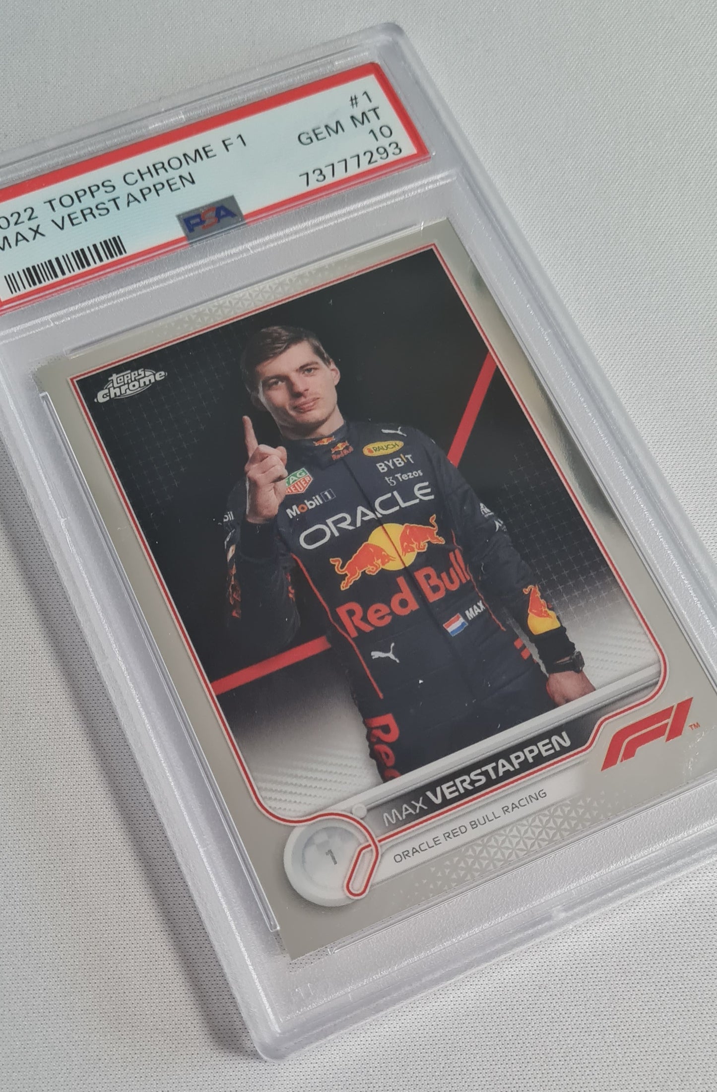 Max Verstappen - 2022 Topps Chrome F-1 Racing #1 PSA 10 GEM MINT