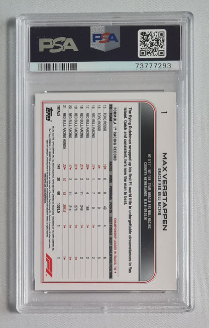 Max Verstappen - 2022 Topps Chrome F-1 Racing #1 PSA 10 GEM MINT