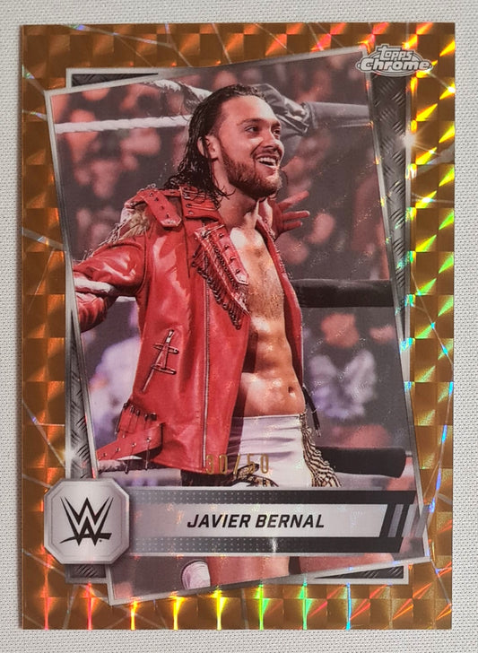 Javier Bernal - 2025 Topps Chrome WWE NXT#61 Gold Refractor