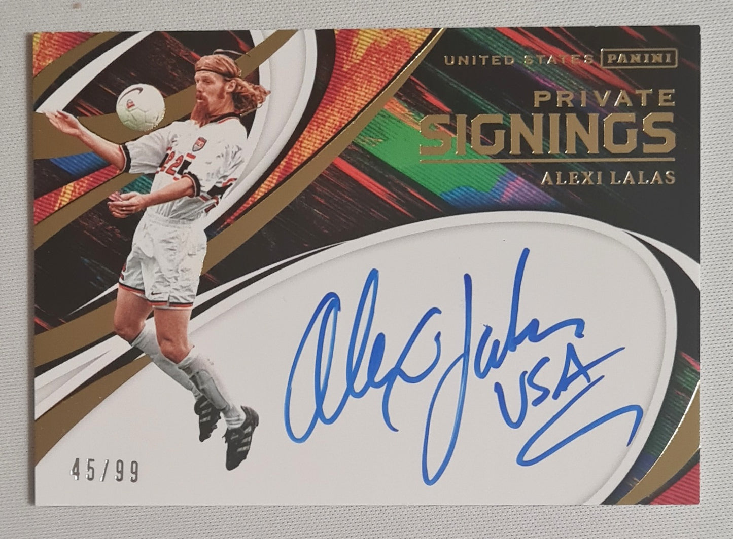 Alexi Lalas - 2019 Panini Soccer National Team USA Private Signings #PS-ALA /99 / on card Autograph