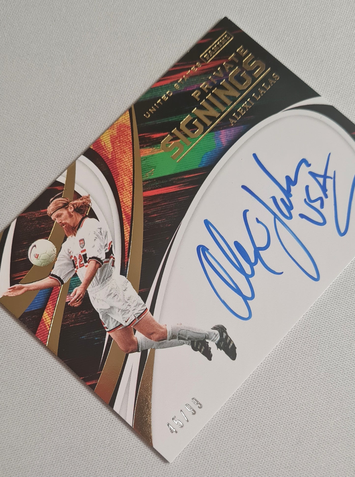 Alexi Lalas - 2019 Panini Soccer National Team USA Private Signings #PS-ALA /99 / on card Autograph