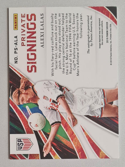 Alexi Lalas - 2019 Panini Soccer National Team USA Private Signings #PS-ALA /99 / on card Autograph