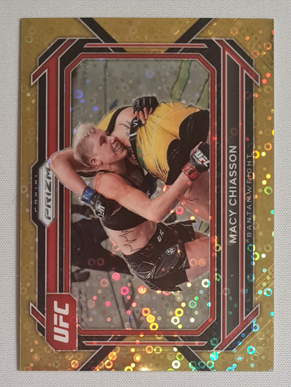 Macy Chiasson - 2023 Panini Prizm UFC Fighter Bantamweight #85 Yellow Disco Prizm /10