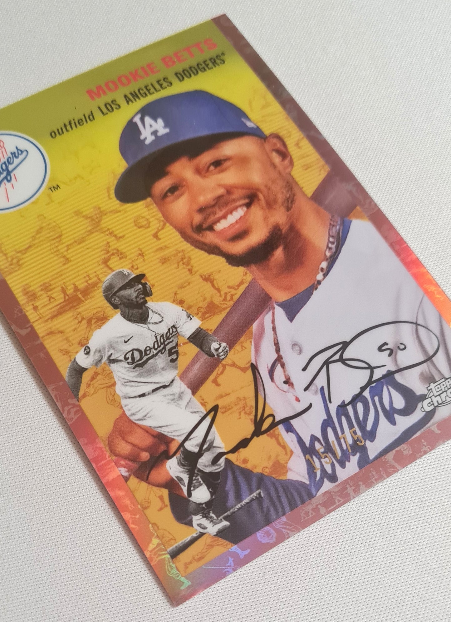 Mookie Betts - 2023 Topps MLB Los Angeles Dodgers #218 /75 /Auto