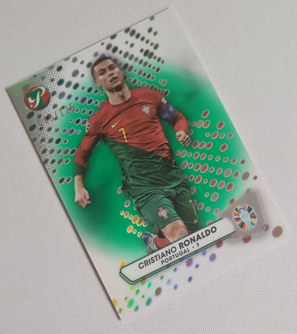Cristiano Ronaldo - 2023 Topps Road to UEFA Euro 2024 #131 Green /125