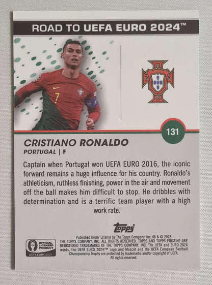 Cristiano Ronaldo - 2023 Topps Road to UEFA Euro 2024 #131 Green /125