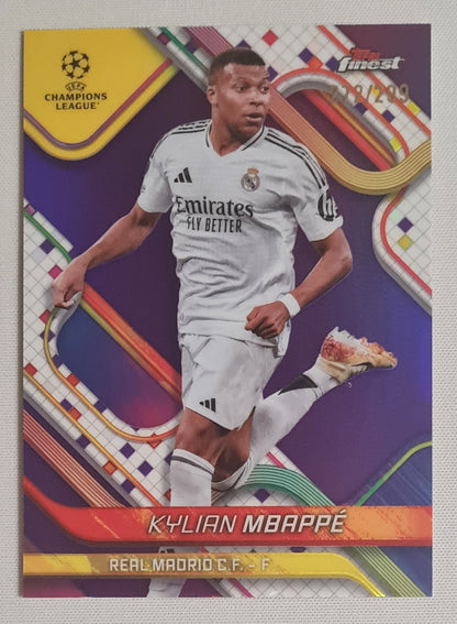 Kylian Mbappe - 2025 Topps Finest Real Madrid C.F. (CL) #9 /299