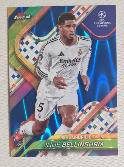 Jude Bellingham - 2025 Topps Finest Real Madrid C.F. (CL) #5 Blue RayWave /150