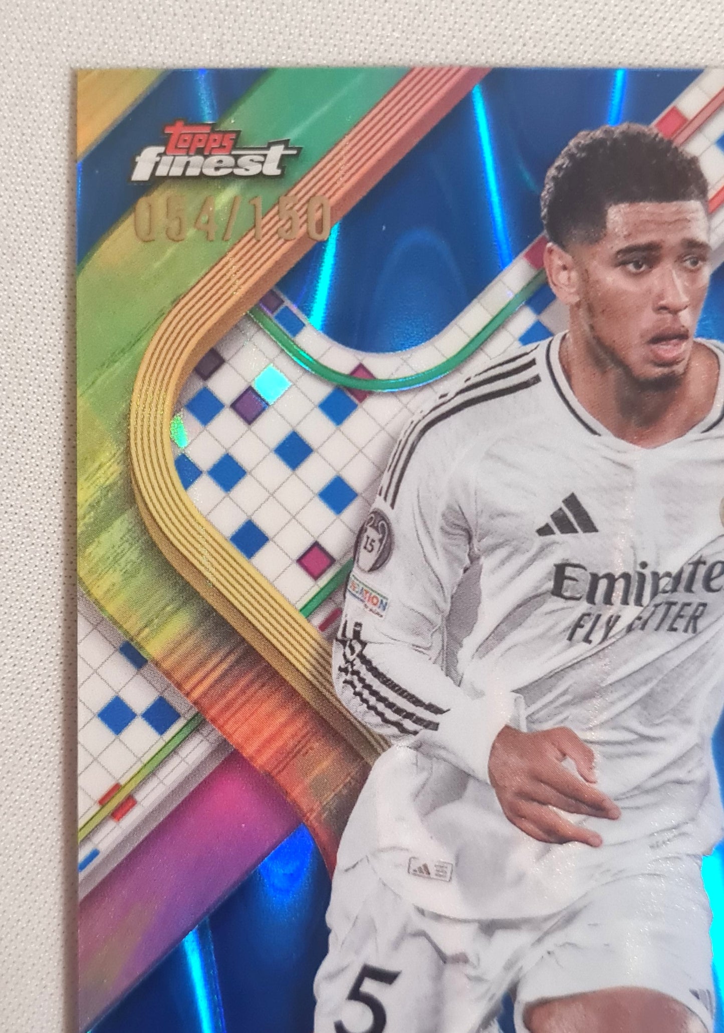 Jude Bellingham - 2025 Topps Finest Real Madrid C.F. (CL) #5 Blue RayWave /150