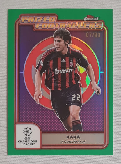 Kaka - 2025 Topps Finest Prized Footballers AC Milan (CL) #PF-9 /99