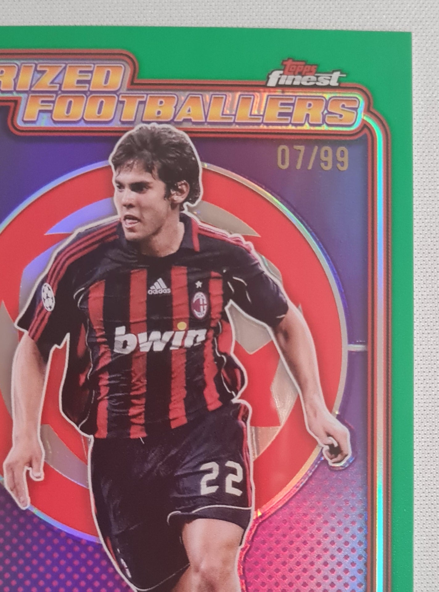 Kaka - 2025 Topps Finest Prized Footballers AC Milan (CL) #PF-9 /99