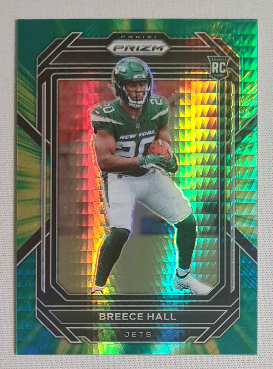 Breece Hall - 2022 Panini Prizm Football NFL NY Jets #317 Green Hyper Prizm /175