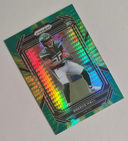 Breece Hall - 2022 Panini Prizm Football NFL NY Jets #317 Green Hyper Prizm /175