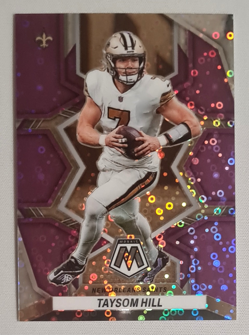 Taysom Hill - 2022 Panini Mosaic Football NFL New Orleans Saints #139 /50 Pink Disco
