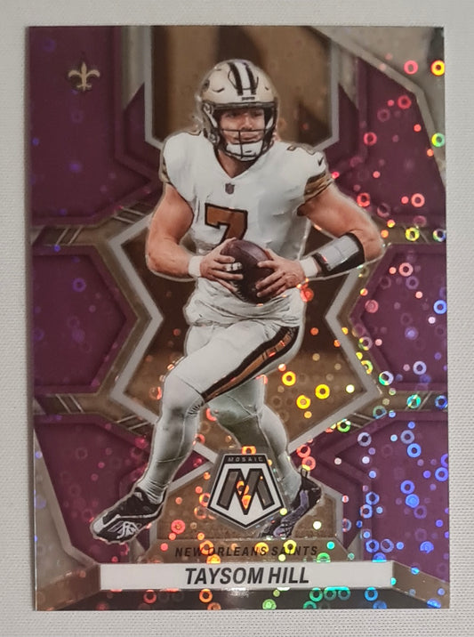 Taysom Hill - 2022 Panini Mosaic Football NFL New Orleans Saints #139 /50 Pink Disco