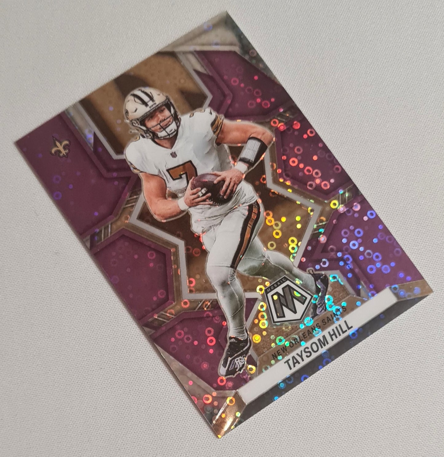 Taysom Hill - 2022 Panini Mosaic Football NFL New Orleans Saints #139 /50 Pink Disco