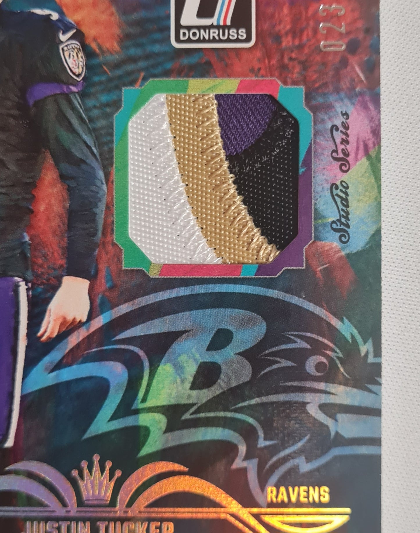 Justin Tucker - 2023 Panini Donruss Football NFL Baltimore Ravens All Pro Kings #APK-16 /100 /Patch