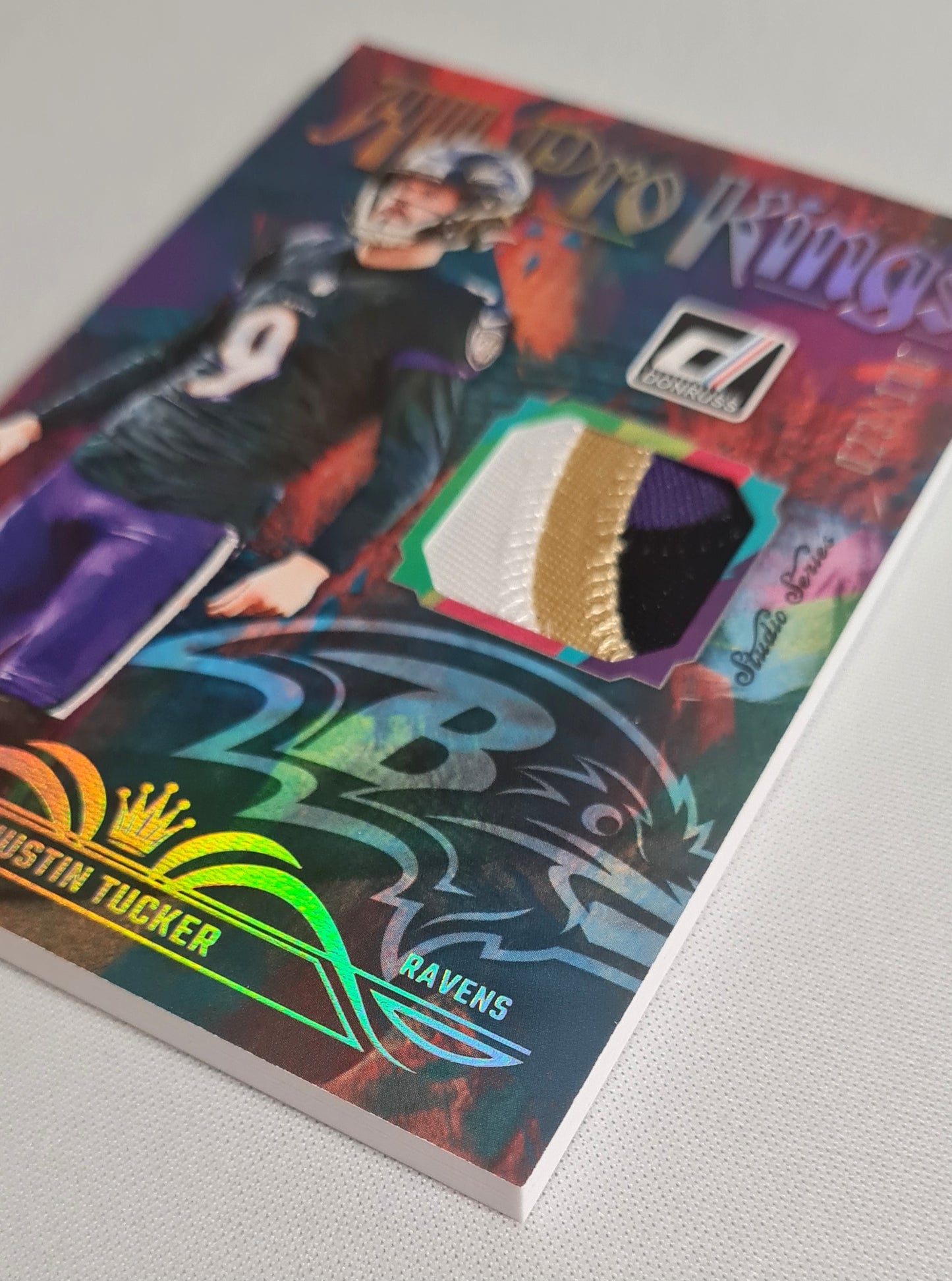 Justin Tucker - 2023 Panini Donruss Football NFL Baltimore Ravens All Pro Kings #APK-16 /100 /Patch