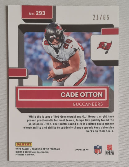 Cade Otton - 2022 Panini Donruss Optic Football NFL Buccaneers Rated Rookie #293 Electricity Prizm /65