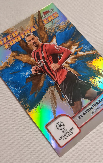 Zlatan Ibrahimovic - 2025 Topps Finest Prized Footballers AC Milan #PFF-25 Blue/Gold Fusion