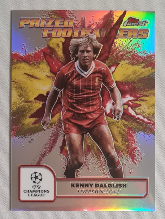 Kenny Dalglish - 2025 Topps Finest Prized Footballers Liverpool #PFF-10 Yellow/Red Fusion