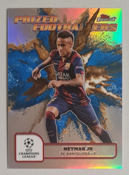 Neymar Jr. - 2025 Topps Finest Prized Footballers FC Barcelona #PFF-7 Blue/Gold Fusion