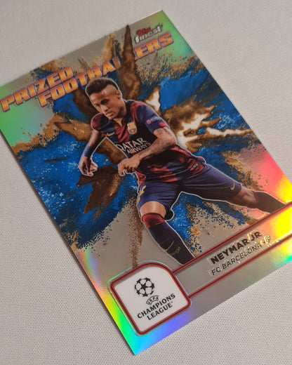 Neymar Jr. - 2025 Topps Finest Prized Footballers FC Barcelona #PFF-7 Blue/Gold Fusion
