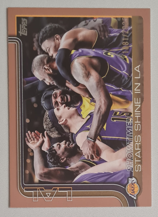 L.A. Lakers - 2025 Topps NBA Los Angeles Lakers - Showtime! - Stars Shine in LA #293 /2025