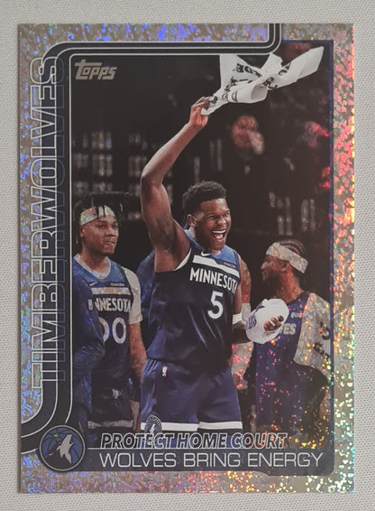 Timberwolves - 2025 Topps NBA Basketball Minnesota Timberwolves "Protect Home Court" #287 Sand Glitter