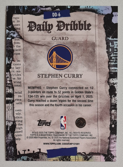 Stephen Curry - 2025 Topps Daily Dribble #DD-6