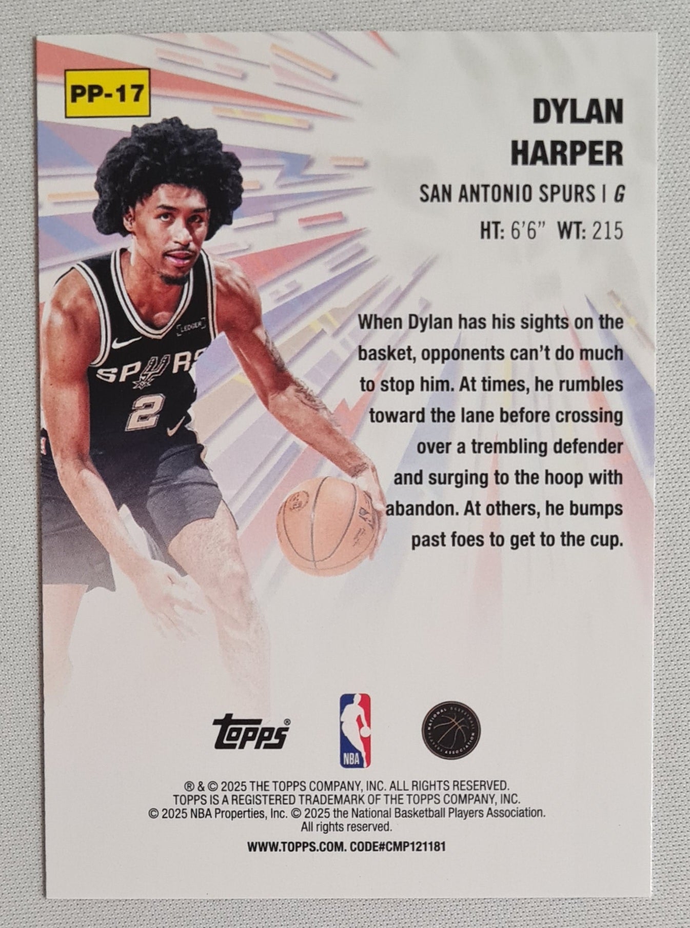 Dylan Harper - 2025 Topps Power Players (RC) #PP-17