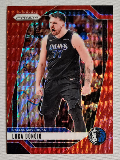 Luka Doncic - 2024-25 Panini Prizm Red Wave #89