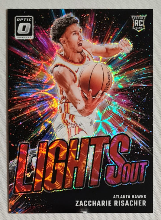 Zaccharie Risacher - 2024-25 Panini Donruss Optic Basketball Lights Out (RC) #4 Red Scope