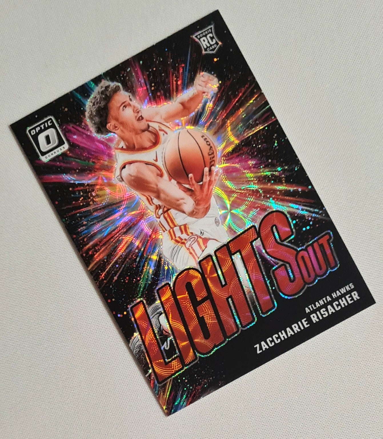 Zaccharie Risacher - 2024-25 Panini Donruss Optic Basketball Lights Out (RC) #4 Red Scope