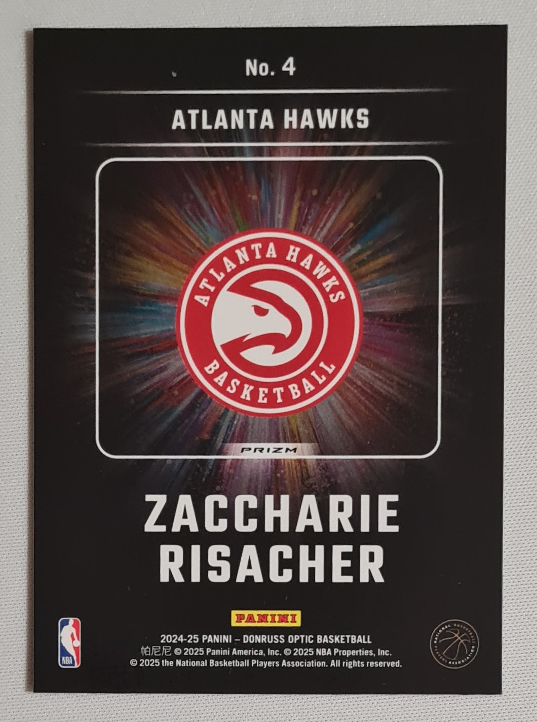 Zaccharie Risacher - 2024-25 Panini Donruss Optic Basketball Lights Out (RC) #4 Red Scope