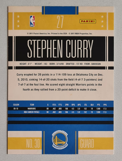 Stephen Curry - 2011 Panini Classic 10-11 #27