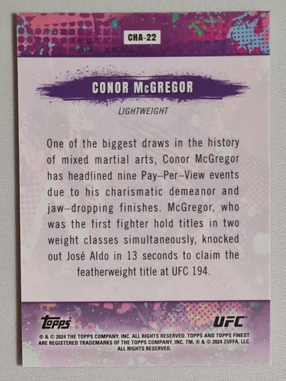 Conor McGregor - 2024 Topps Finest Chaos #CHA-22