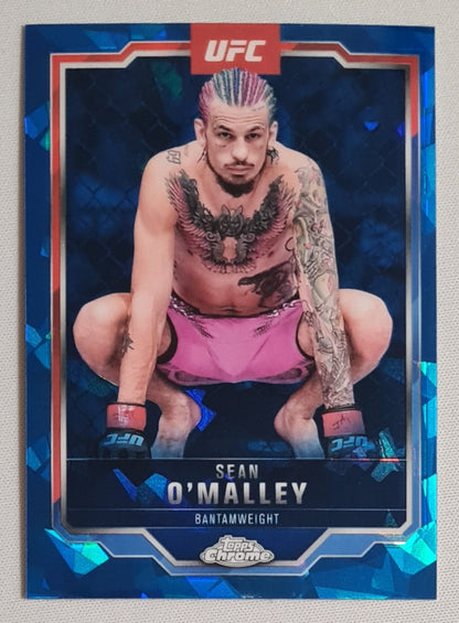 Sean O'Malley - 2025 Topps Chrome UFC Fighter Cracked Ice Blue #1