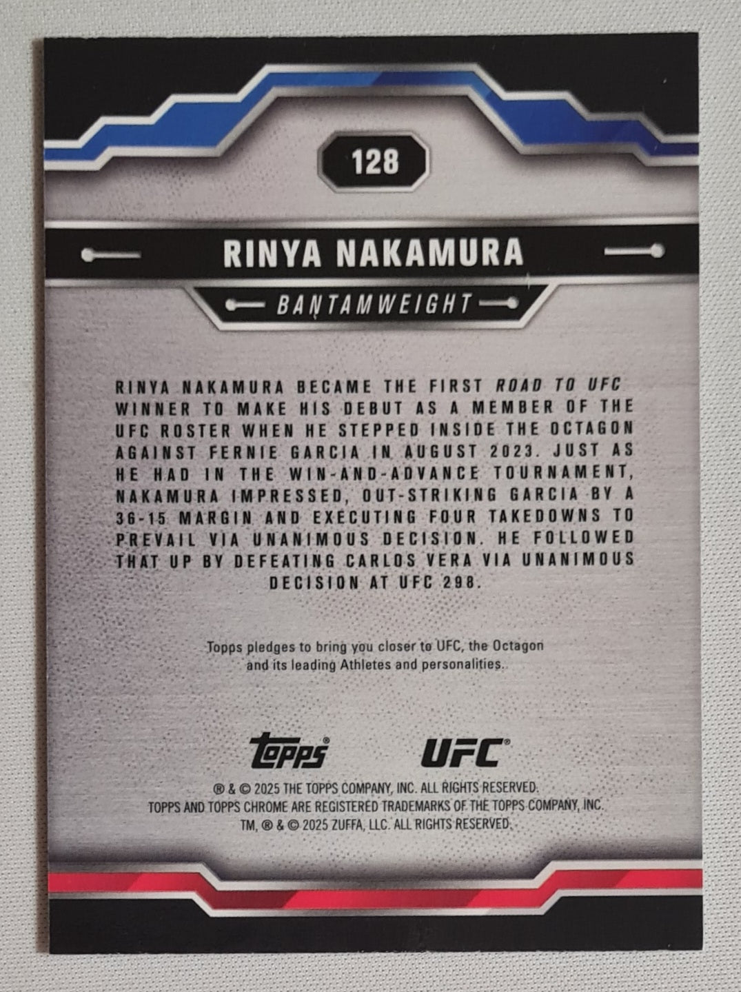 Rinya Nakamura - 2025 Topps Chrome UFC Fighter Disco (RC) /250 #128